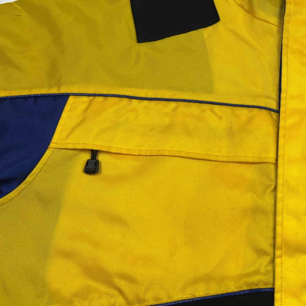 Vtg Tommy Hilfiger Mens Expedition Sailing Jacket XL 90s Hooded Yellow Tech - Picture 8 of 14